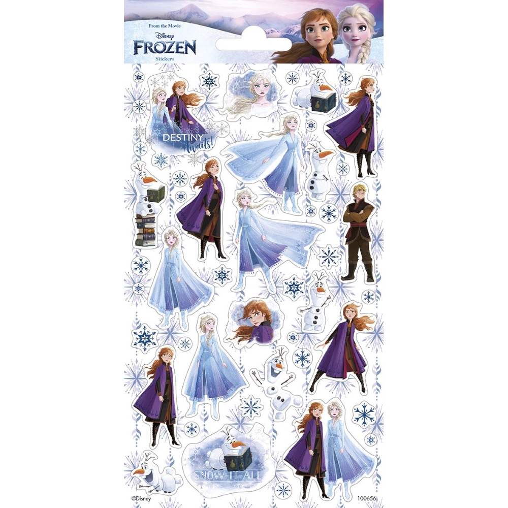 Frozen Klistermærker - 1 stk | Frost Klistermærke - Temashop