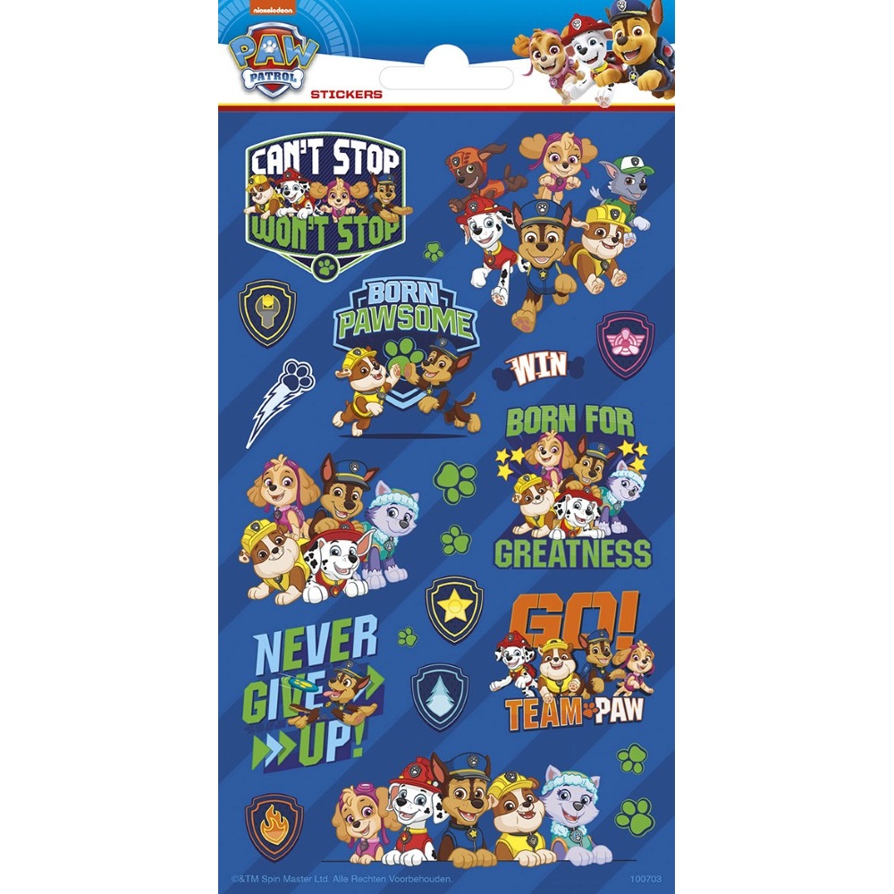 Paw Patrol Klistermærker - 1 stk | Paw Patrol Klistermærke - Temashop