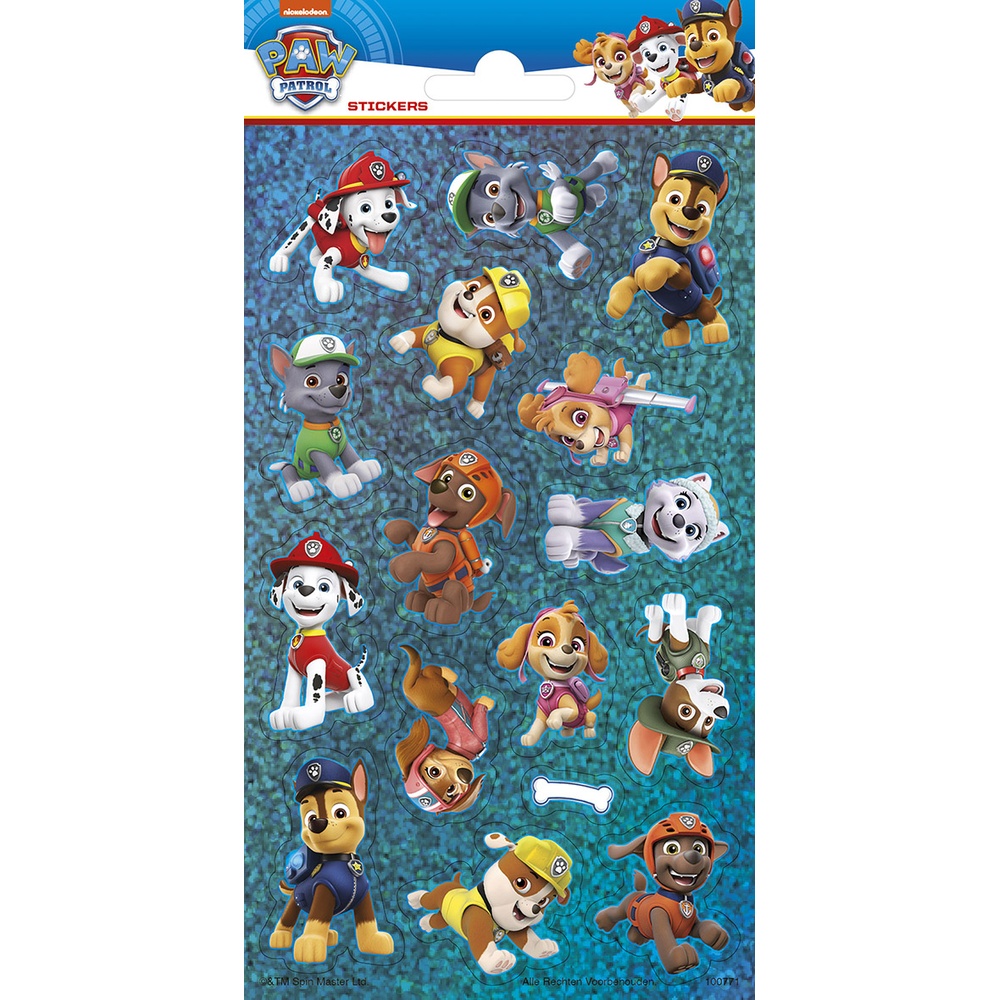 Paw Patrol Klistermærker - 1 stk | Paw Patrol Klistermærke - Temashop