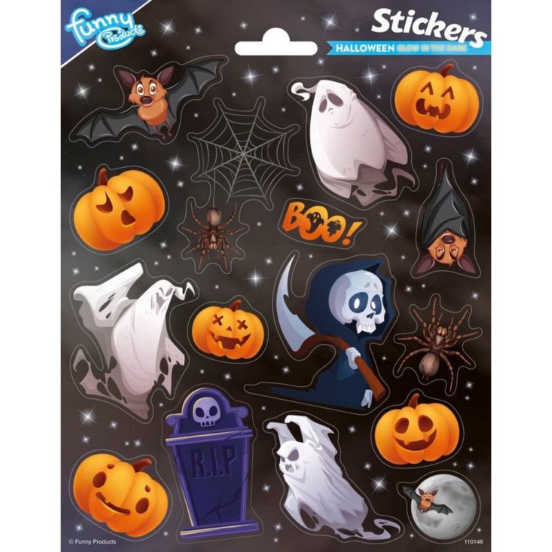 Halloween Selvlysende Klistermærker