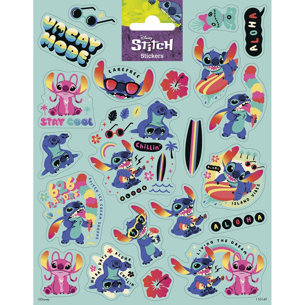 Stitch Klistermærker - 1 stk | Stitch Klistermærke - Temashop
