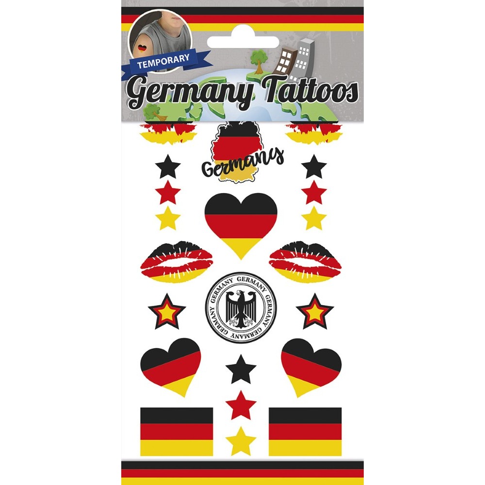 Tyskland Falske Tatoveringer | Tyskland Tatoveringer - Makeup / Negle - Temashop