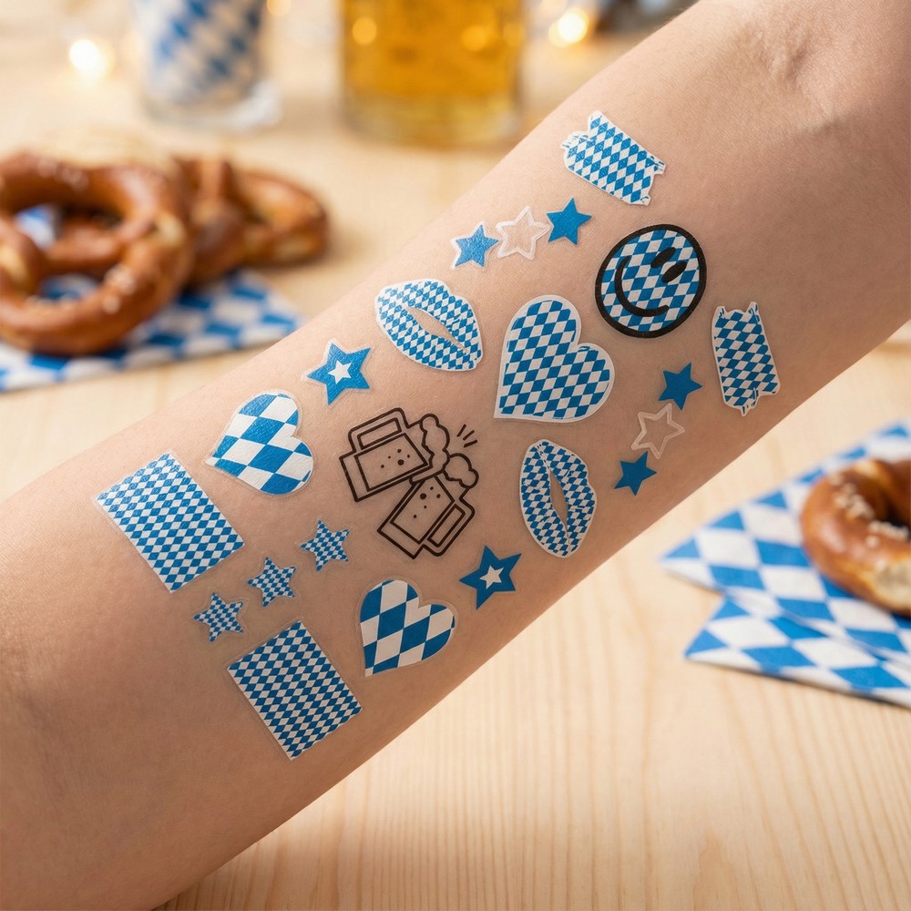 Oktoberfest Falske Tatoveringer | Oktoberfest Falske tatoveringer - Festtilbehør - Temashop