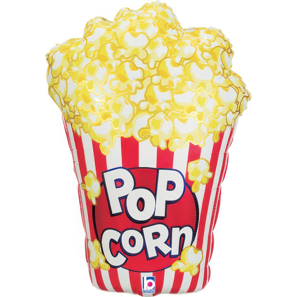 Popcorn Folieballon - 1 stk (48 x 70 cm) | Mad Folieballoner - Temashop