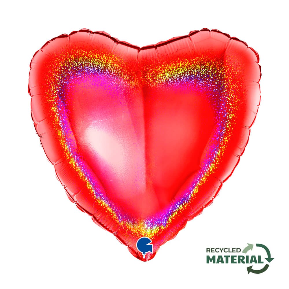 Hjerte Folieballon Rød