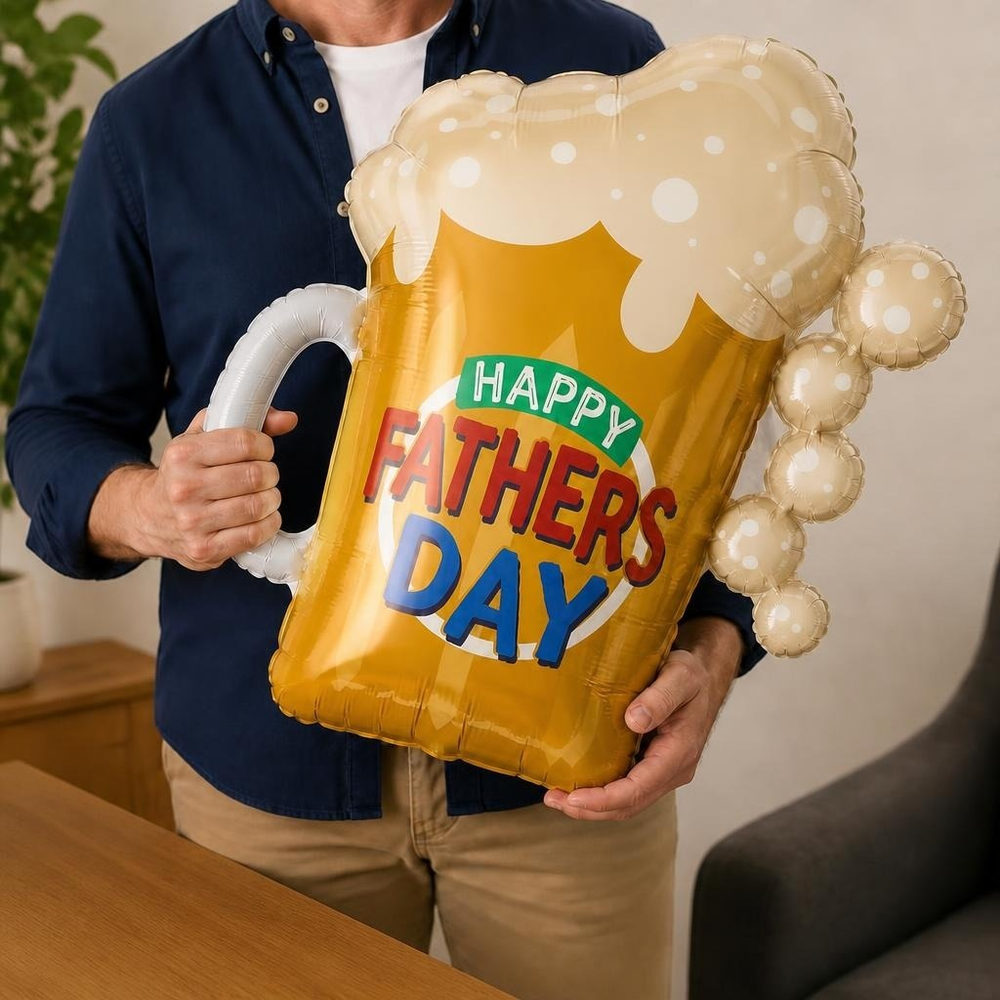 Fars Dag Ølkrus Folieballon