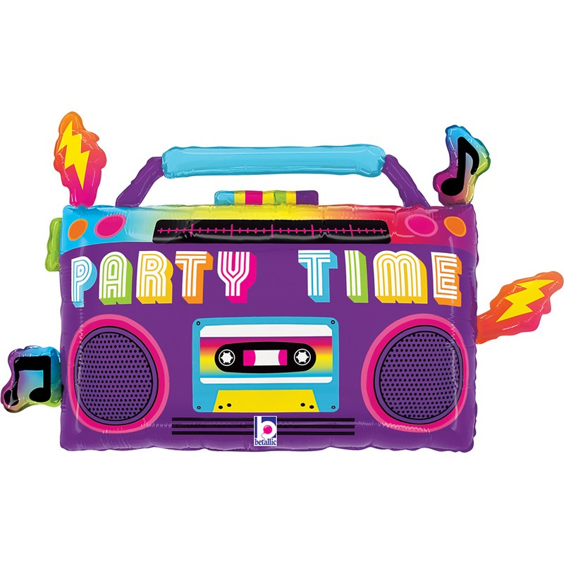 Boombox Party Time Folieballon