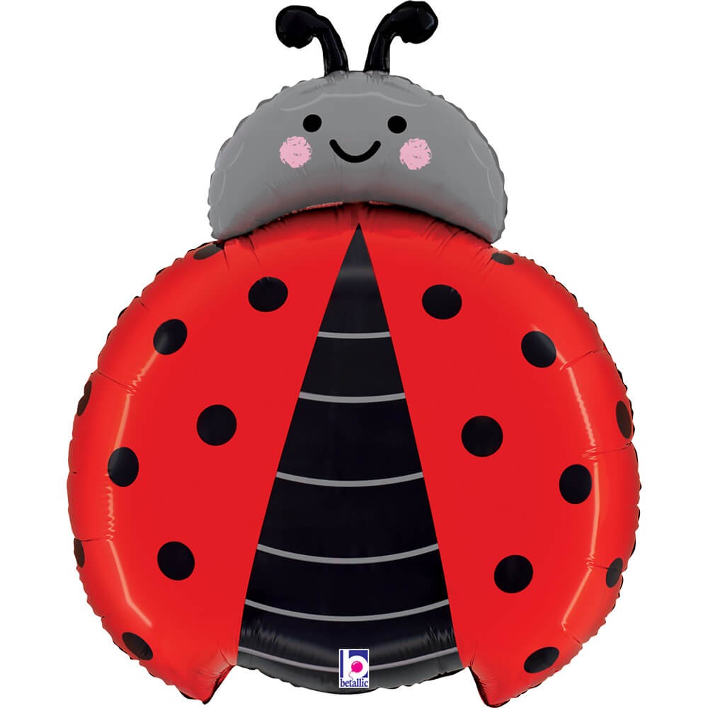 Mariehøne Folieballon - 1 stk (48 x 59 cm) | Mariehøne Folieballoner - Temashop