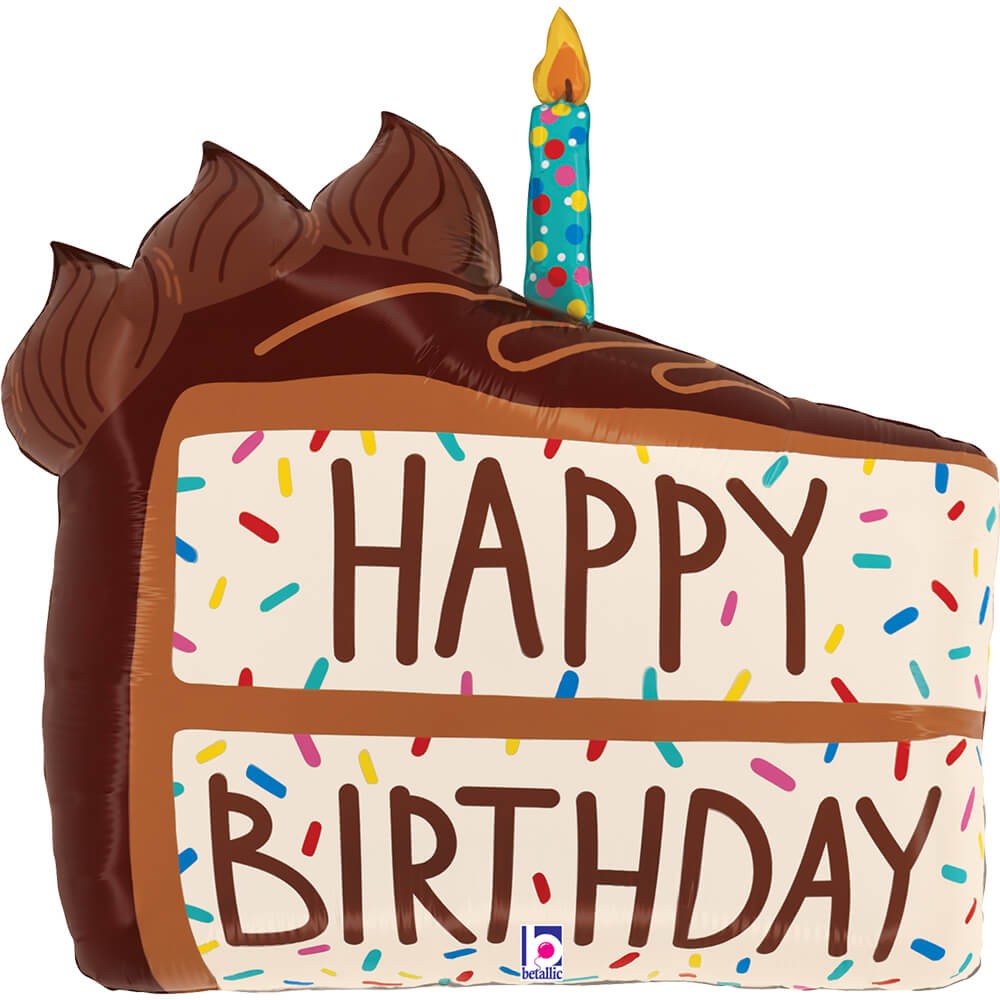 Chokoladekage Happy Birthday Folieballon