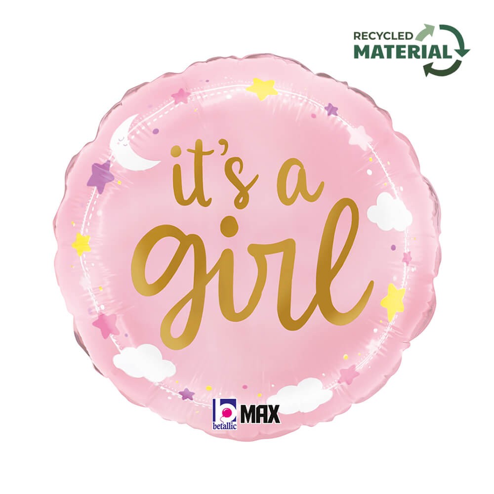 It&#39;s A Girl Stjerner & Skyer Folieballon