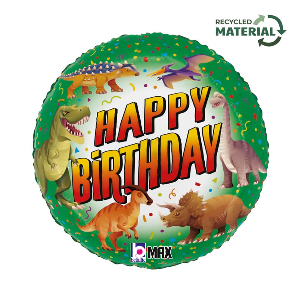 Dinosaur Happy Birthday Folieballon