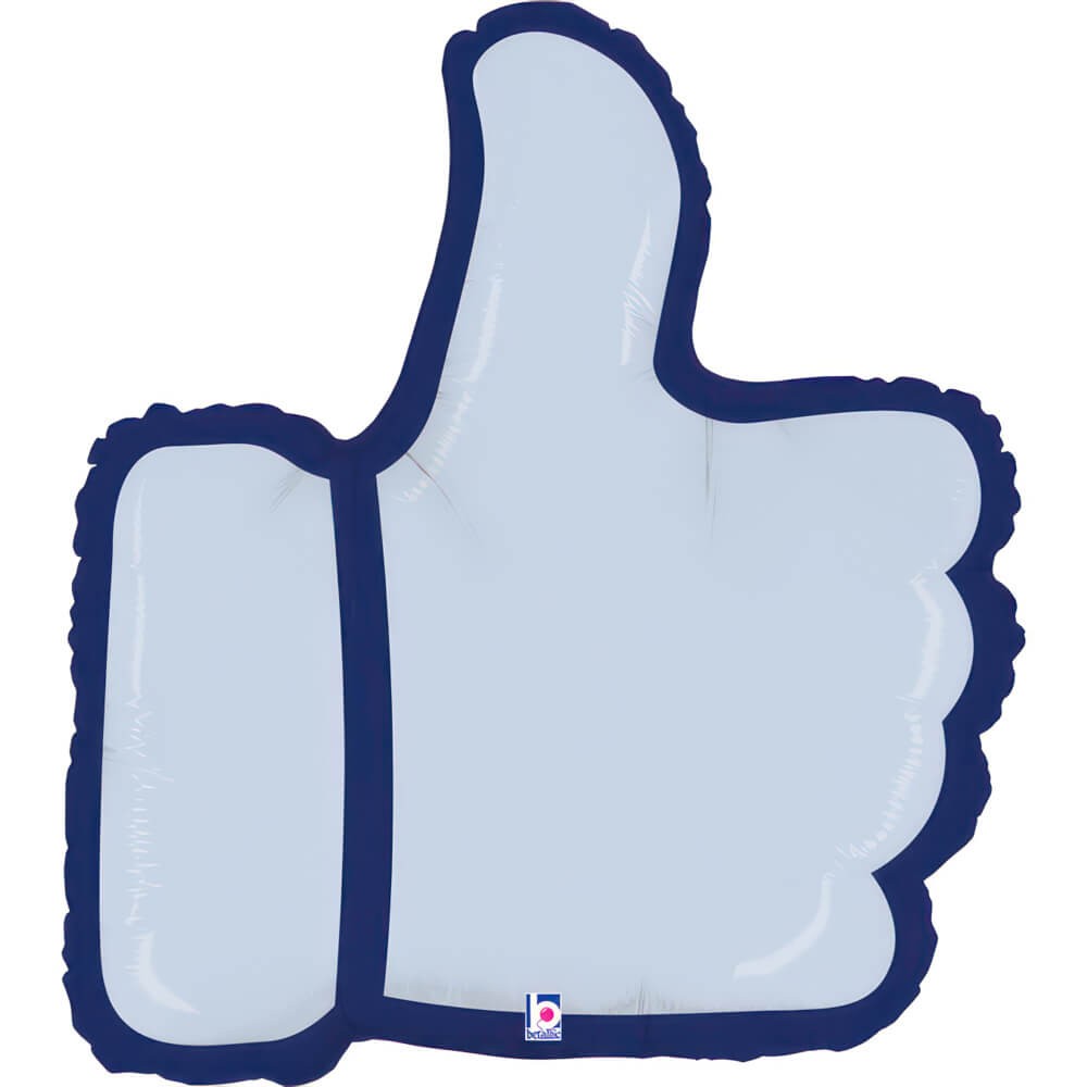 Thumbs Up Tommelfinger Folieballon - 1 stk (52 x 57 cm) | Emoji Folieballoner - Temashop