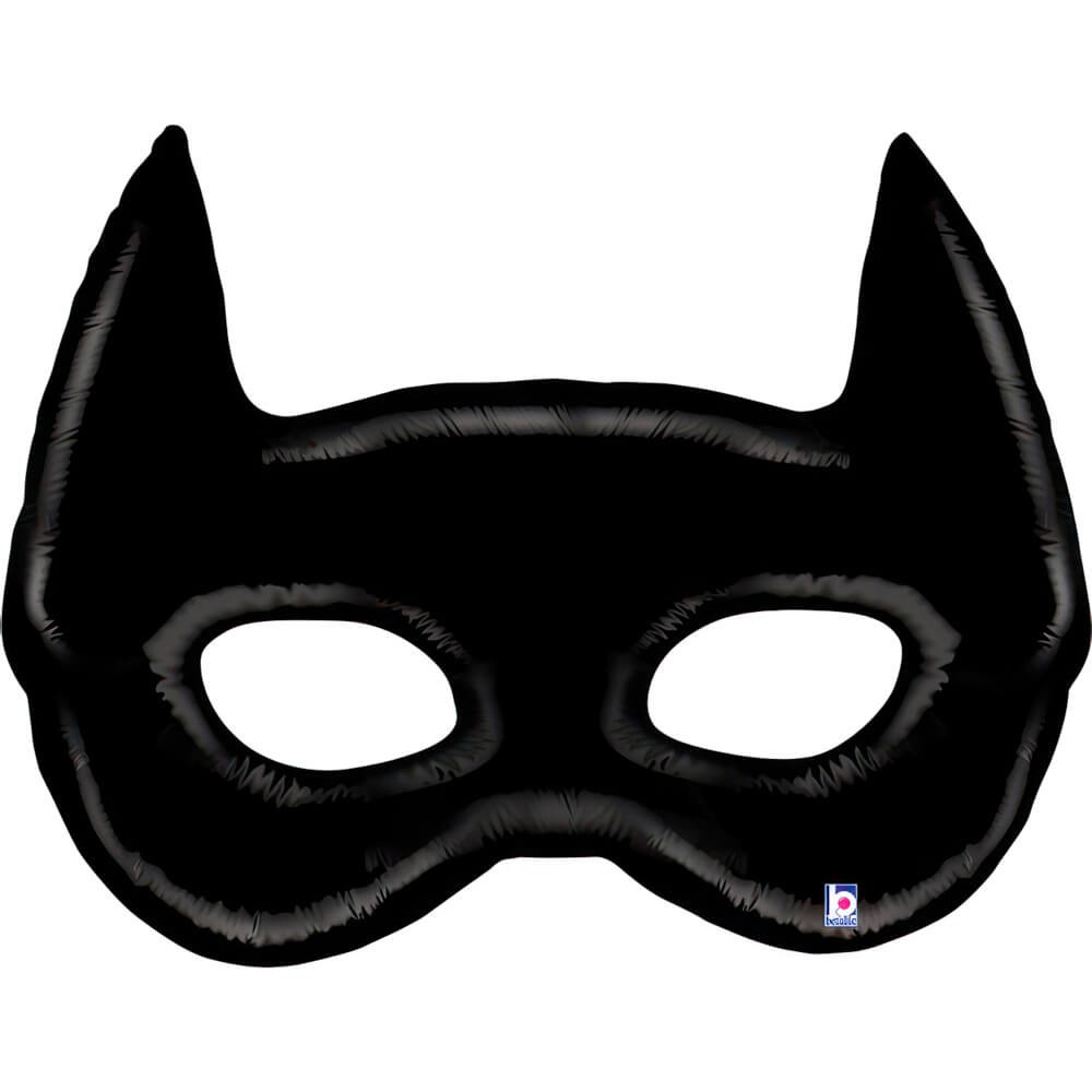 Flagermus Maske Folieballon Sort