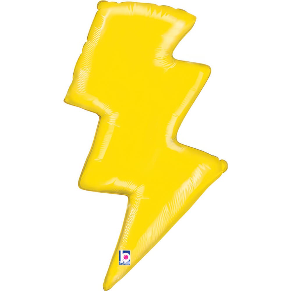 Lyn Folieballon Gul - 1 stk (42 x 80 cm) | 80'erne Totally Folieballoner - Temashop