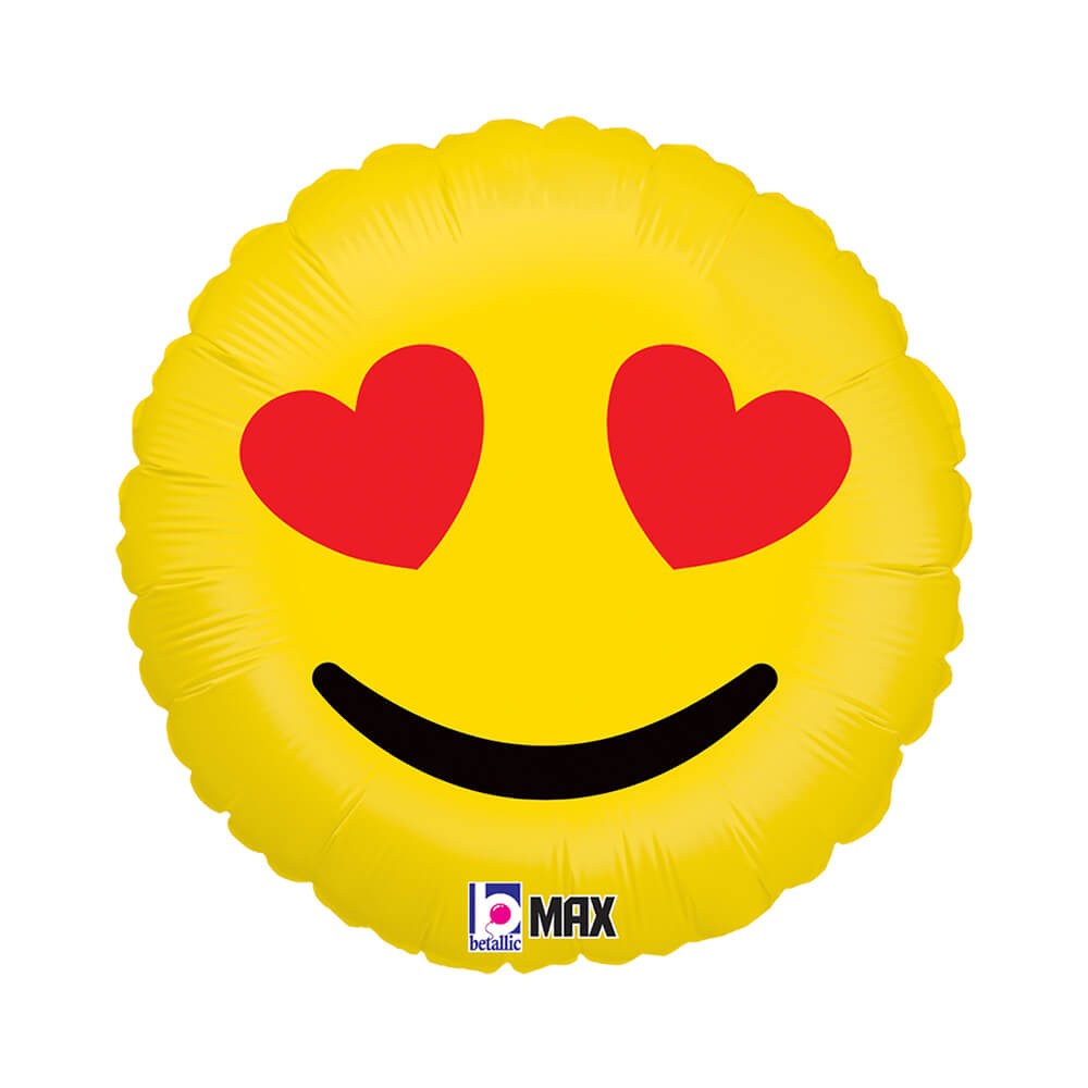 Emoji Hjerteøjne Folieballon