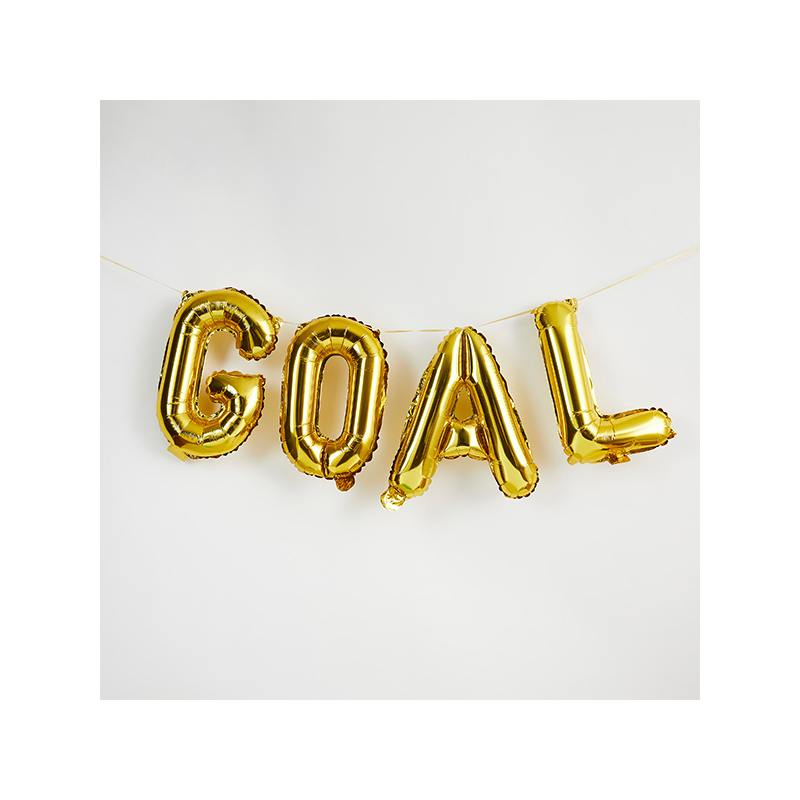 Goal Folieballoner Guld