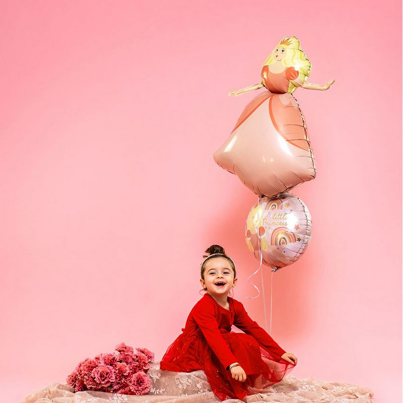 Prinsesse Folieballon - 1 stk (65 x 71 cm) | Prinsesse Folieballoner - Temashop