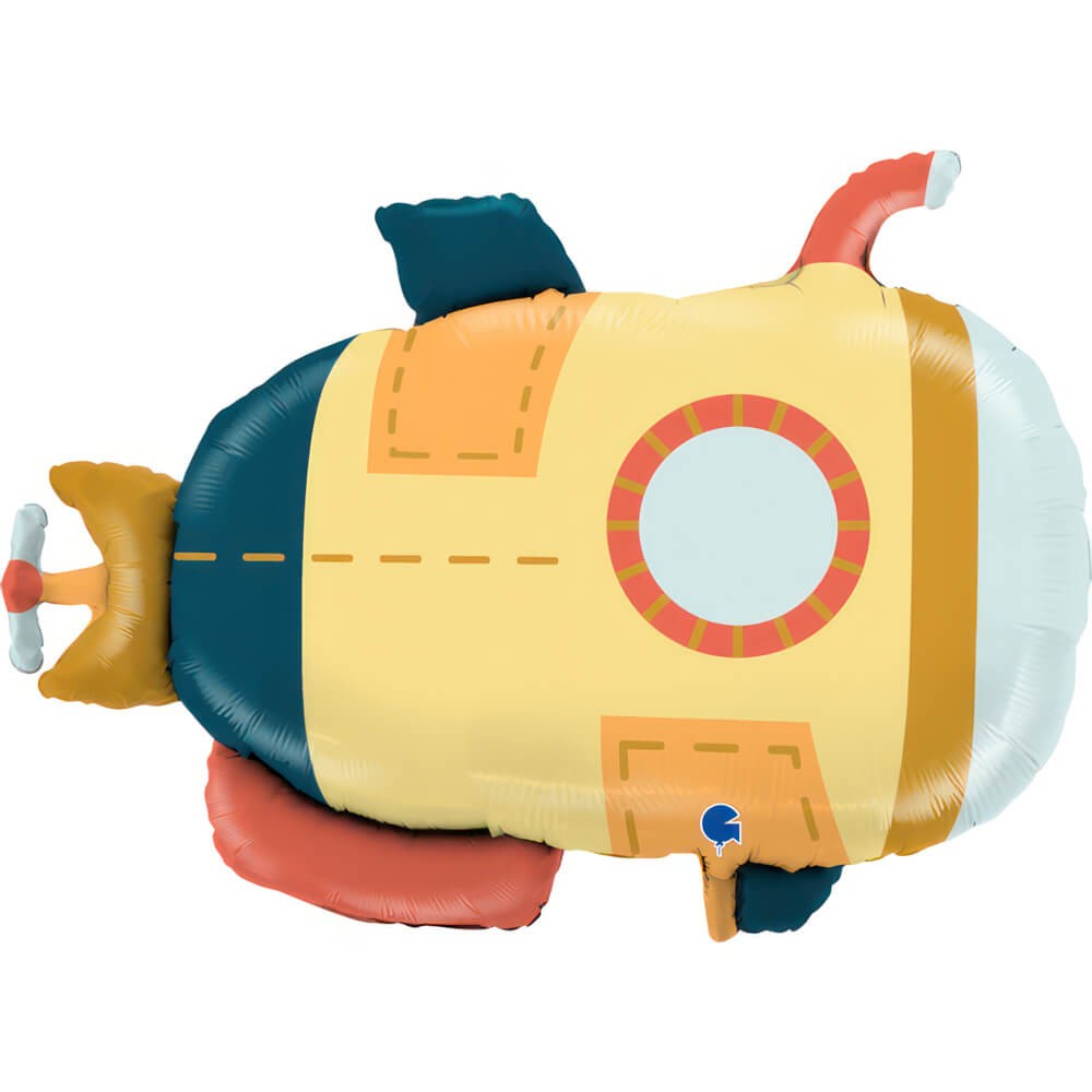 Ubåd Folieballon - 1 stk (61 x 43 cm) | Havet Folieballoner - Temashop