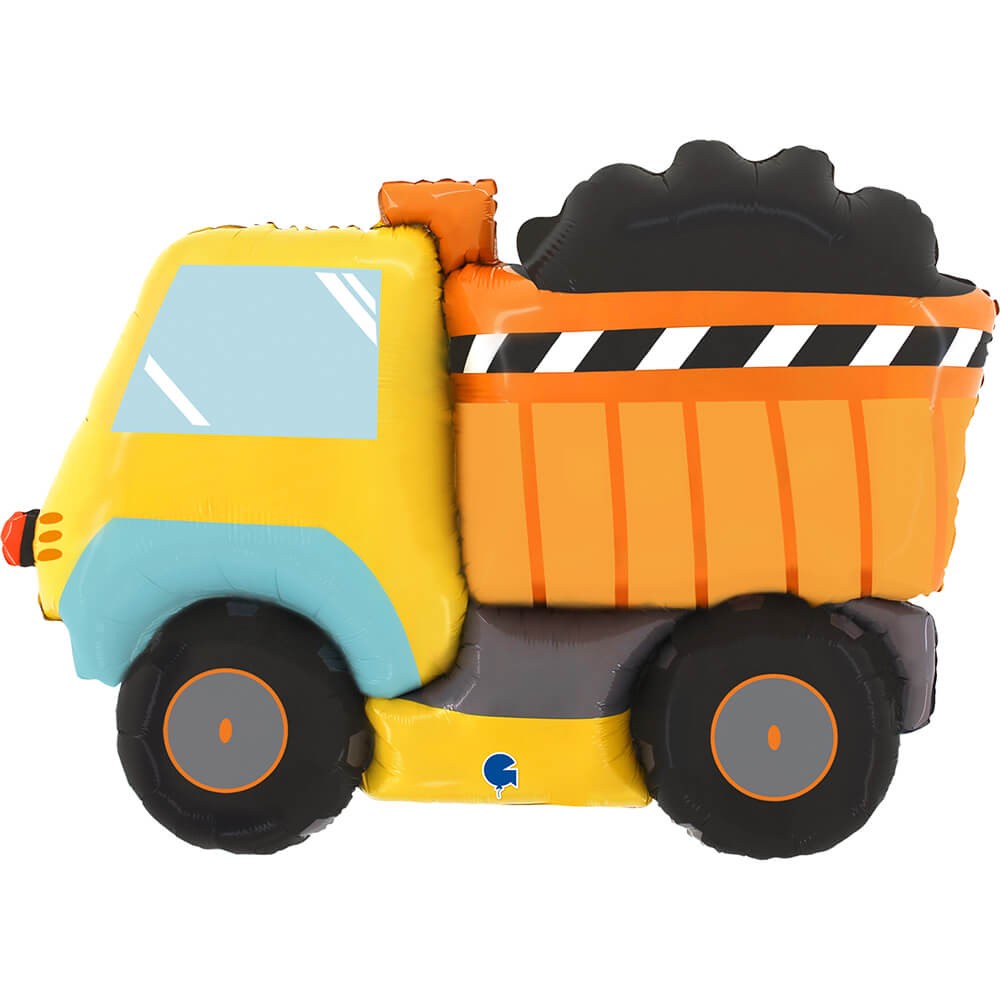 Lastbil Folieballon - 1 stk (86 x 61 cm) | Bygmester Folieballoner - Temashop