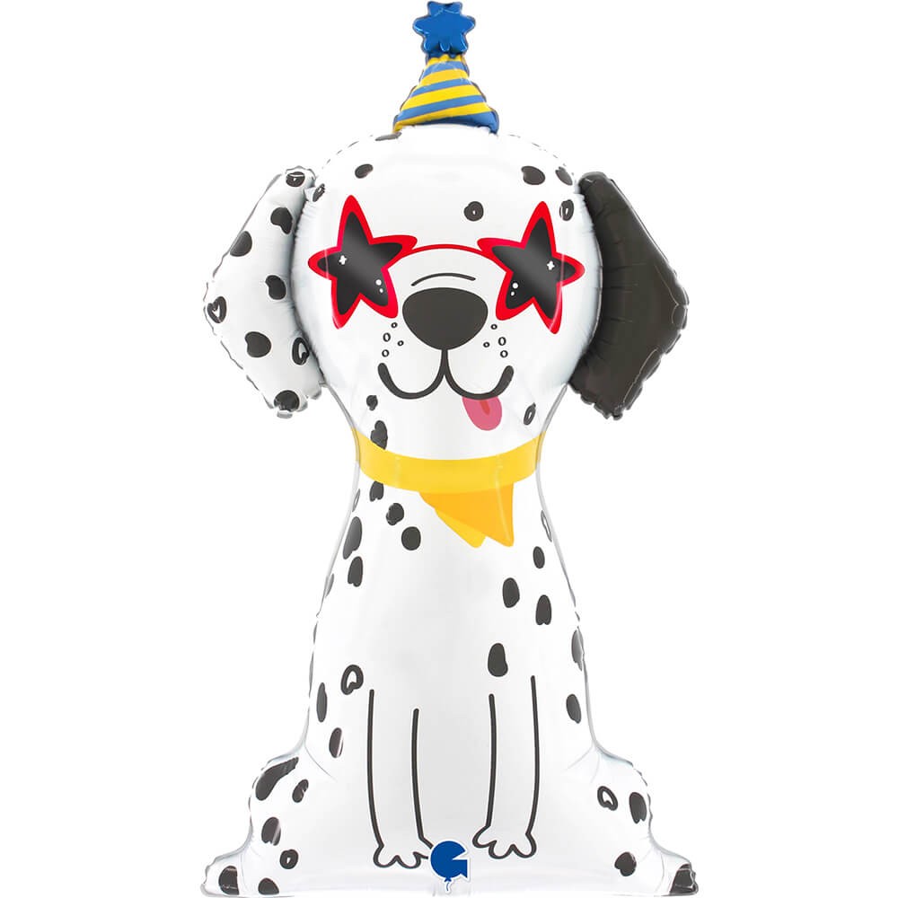 Party Dalmatiner Folieballon - 1 stk (46 x 84 cm) | Hund Folieballoner - Temashop