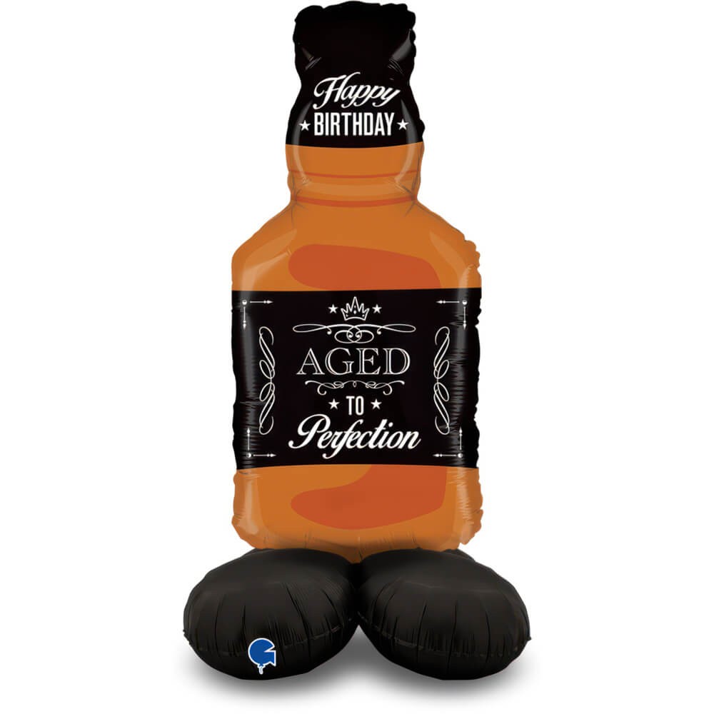 Whiskeyflaske Stående Folieballon - 1 stk (55 x 127 x 55 cm) | Drinks Folieballoner - Temashop