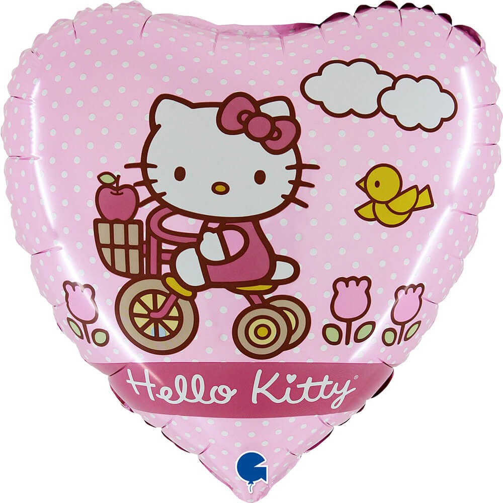Hello KittyÂ® Cykel Hjerte Folieballon