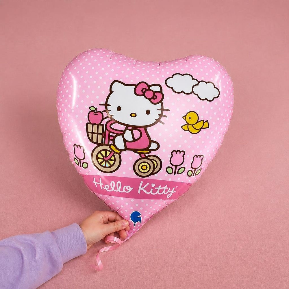 Hello Kitty® Cykel Hjerte Folieballon