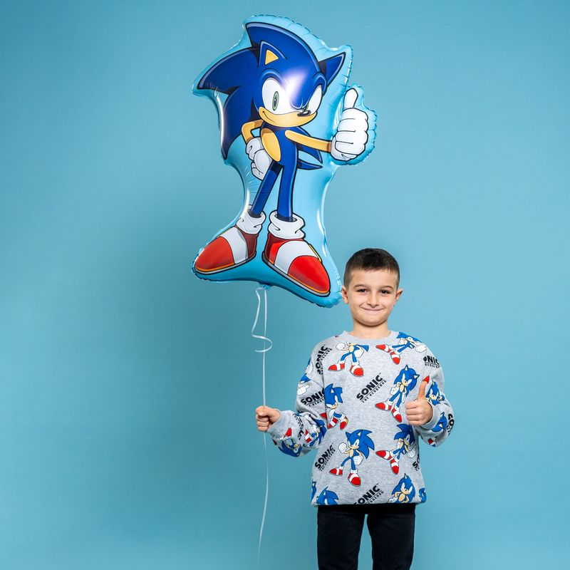 Sonic Shape Folieballon - 1 stk (49 x 64 cm) | Sonic Folieballoner - Temashop