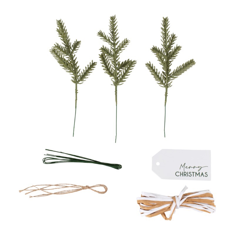 Grangren Julepynt Gavemærker - 11 dele | Julegave Gavetilbehør - Temashop