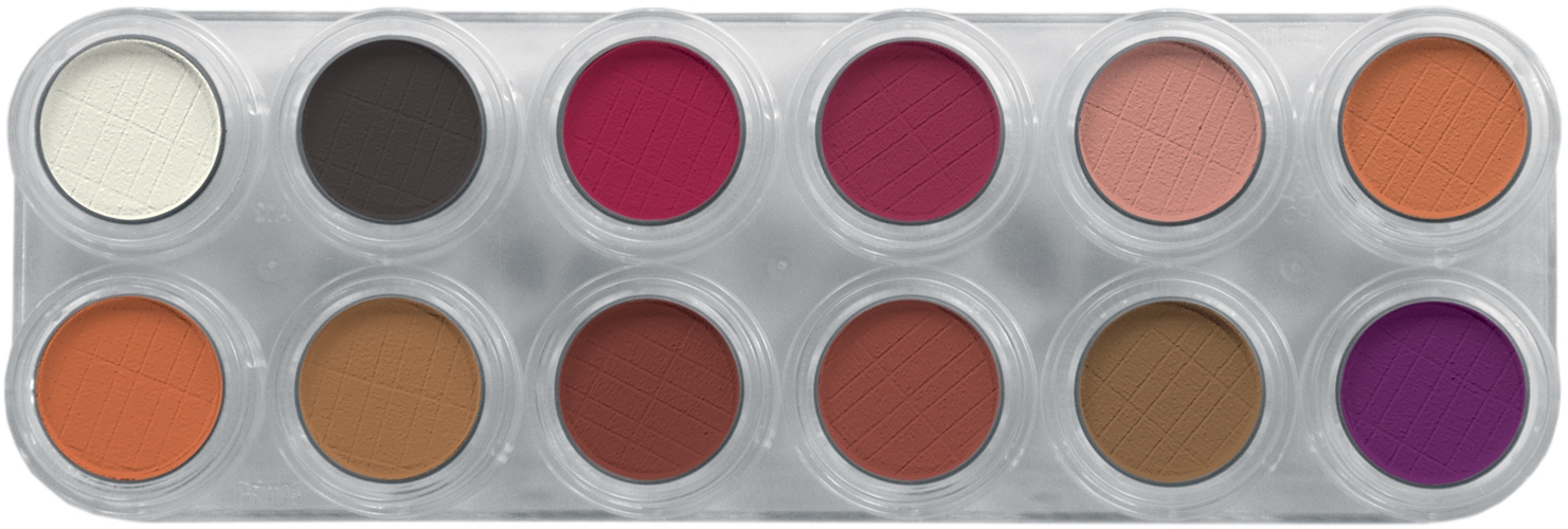 Grimas Øjenskygge/Rouge, RB, Palet 12 | Sminke / Makeup - Makeup & Negle - Temashop