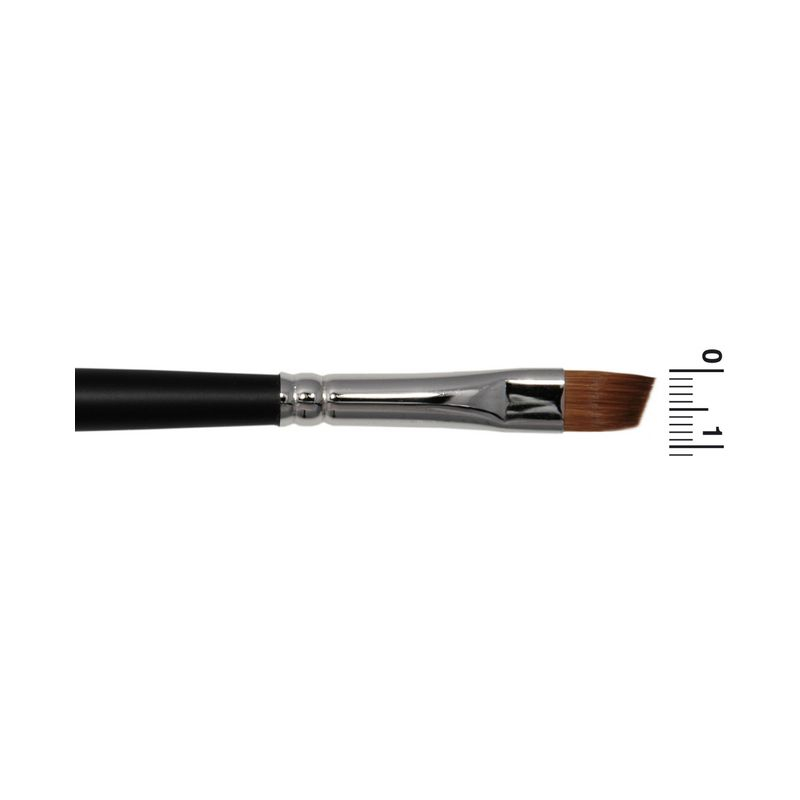 Grimas Pensel Rød Mårhårs, Skrå, MS8 | Sminketilbehør - Makeup & Negle - Temashop