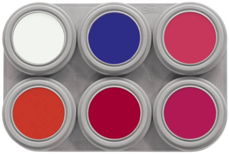 Grimas Vandsminke Fluorescerende, F6, Palet 6 | Sminke / Makeup - Makeup & Negle - Temashop