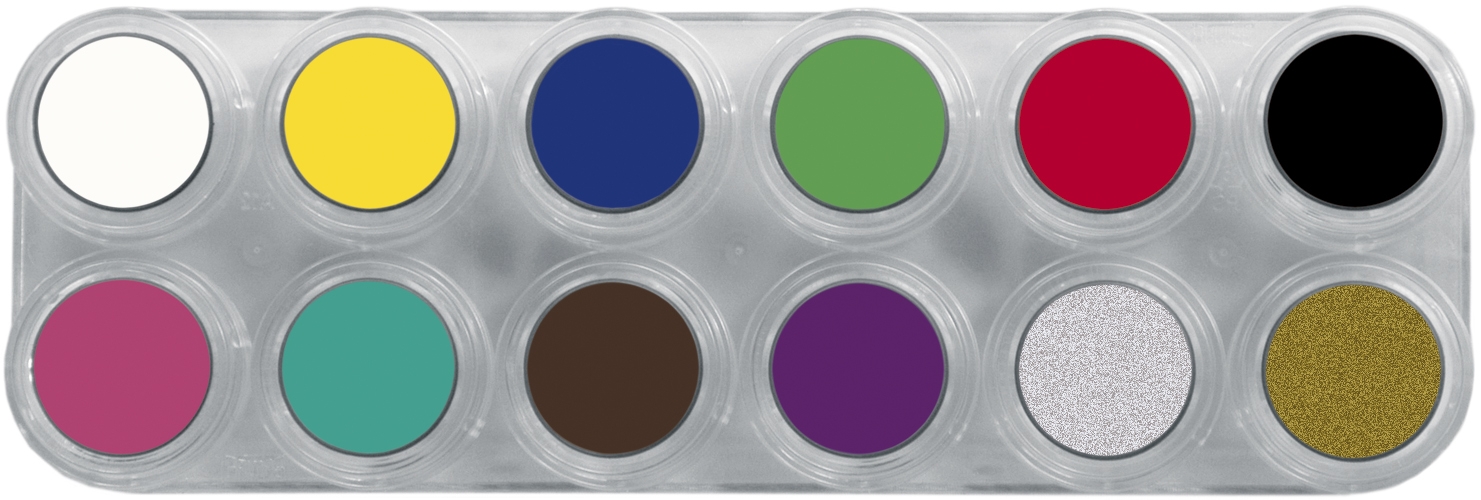 Grimas Vandsminke Pure, 12A, Palet 12 | Sminke / Makeup - Makeup & Negle - Temashop