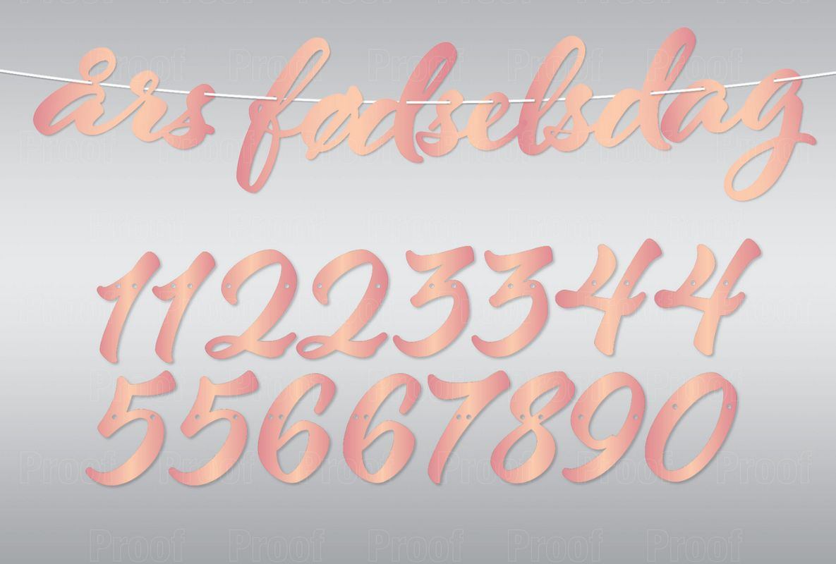 Guirlande Fødselsdag DIY Pink