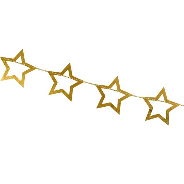 Guirlande Guldstjerner