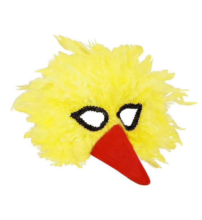 Gul Fugl Maske | Fugl Maske - Hovedtilbehør - Temashop