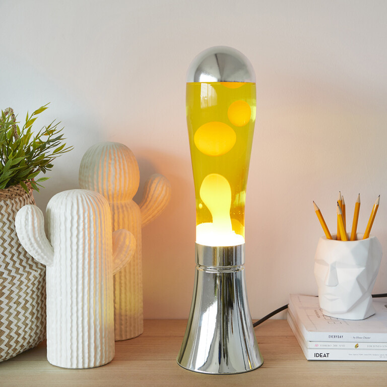 Gul Lava Lampe (45 x 12 cm) | Gul tema Lamper - Temashop