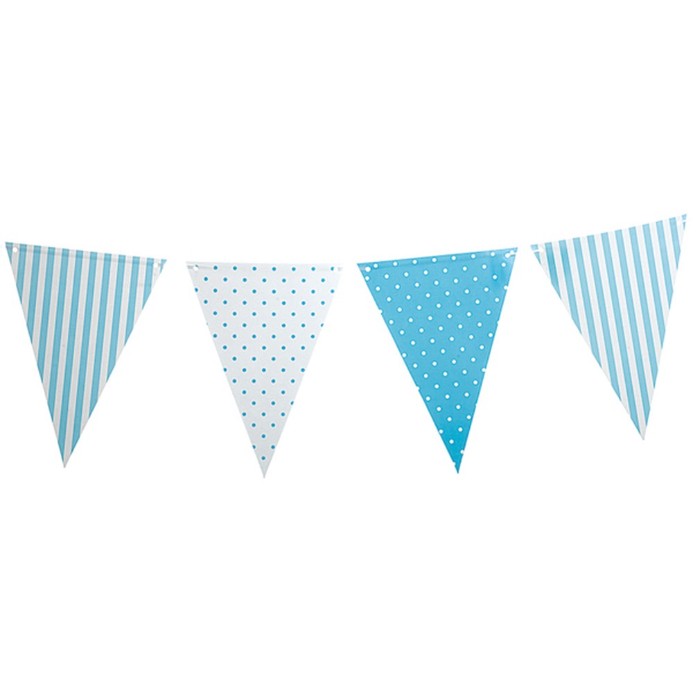 Vimpelguirlande Turkis - 1 stk (3,6 m) | Turkis Tema Guirlander - Temashop