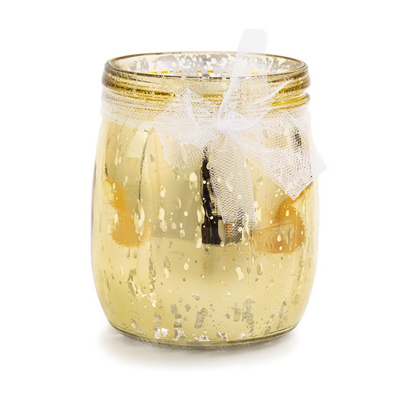 Organza Glasvase Guld - 1 stk | Guld tema Vase - Temashop