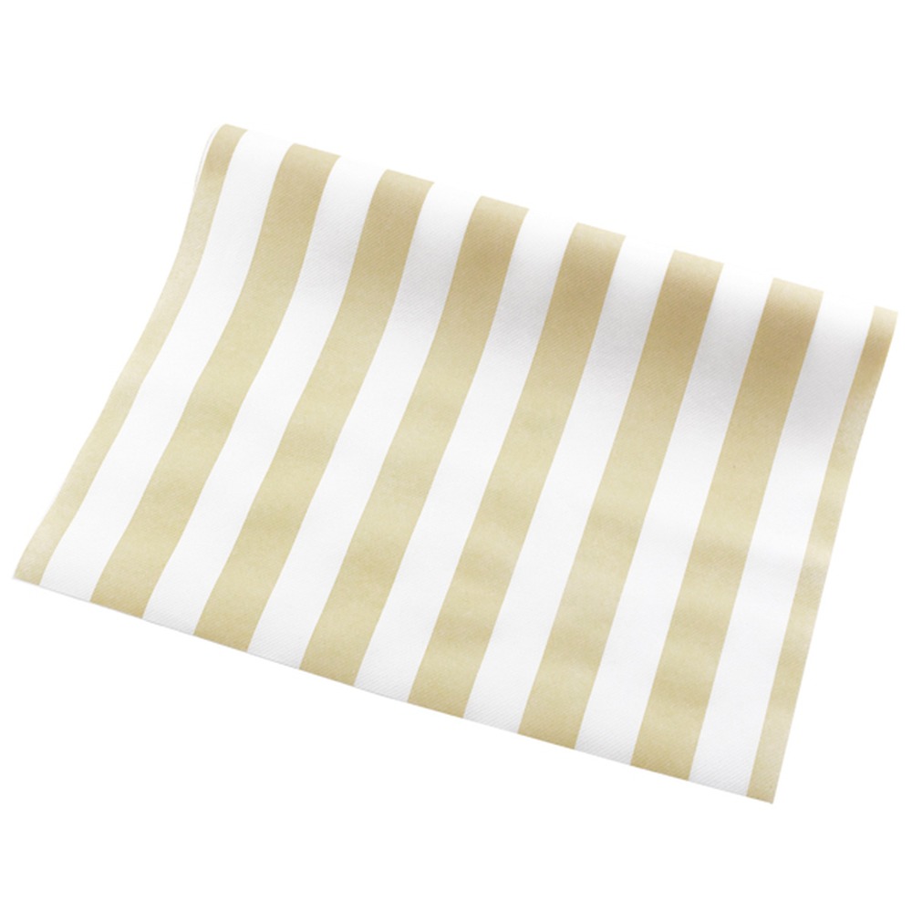 Stribet Bordløber Beige - 1 stk (40 x 250 cm) | Brun Tema Bordløber - Temashop