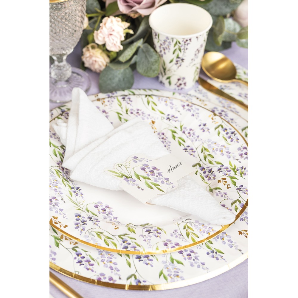 Syren Bordkort Servietringe Lilla