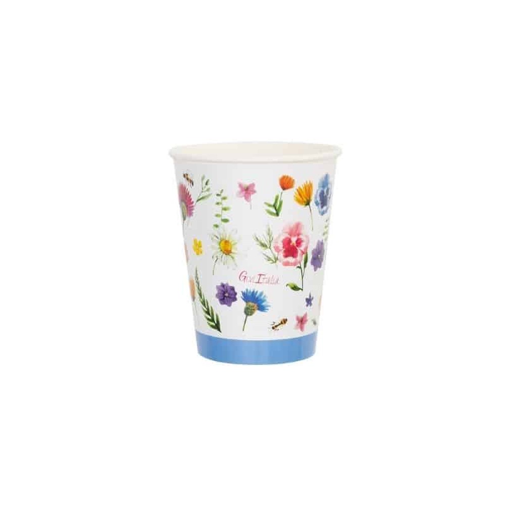 Vilde Blomster Papkrus - 8 stk (250 ml) | Blomst Krus - Temashop