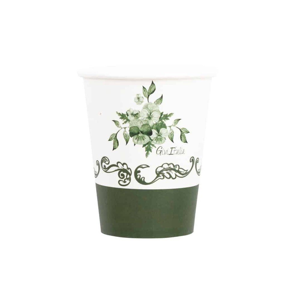 Blomster Papkrus Støvgrøn - 8 stk (9 x 8 cm) | Blomst Krus - Temashop