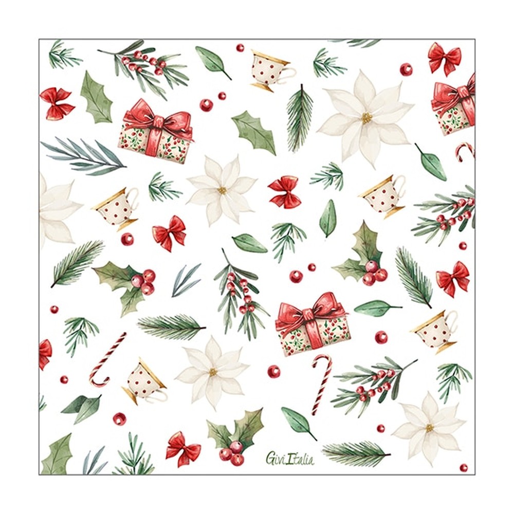 Julemotiv Servietter - 16 stk (33 x 33 cm) | Jul Servietter - Temashop