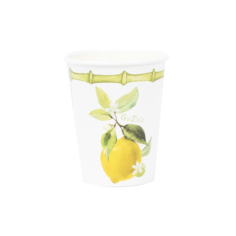 Citron Papkrus - 8 stk (250 ml) | Frugt Krus - Temashop