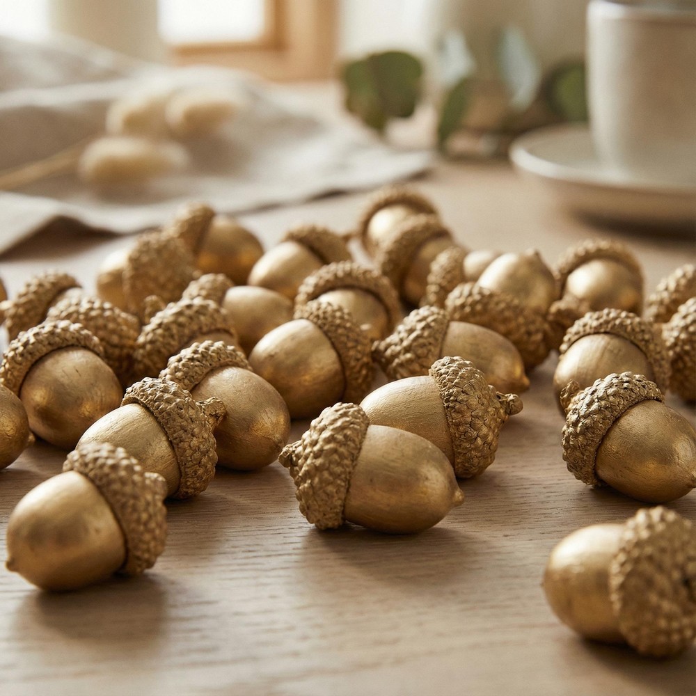 Agern Guld - 1 pose (200 g) | Julepynt Julepynt - Temashop