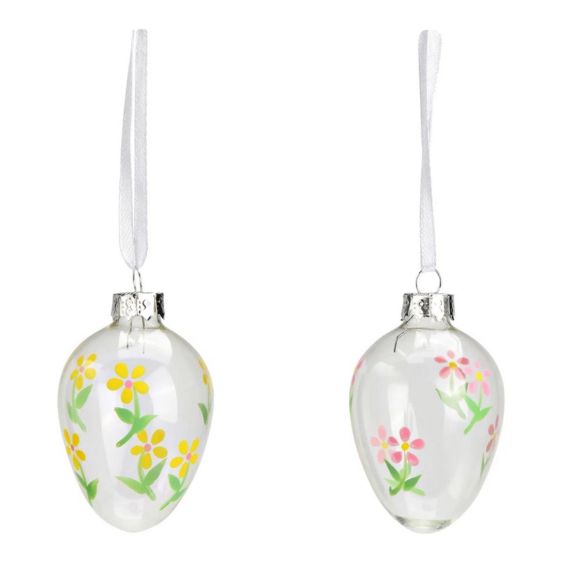 Blomster Påskeæg Kugler På Snor