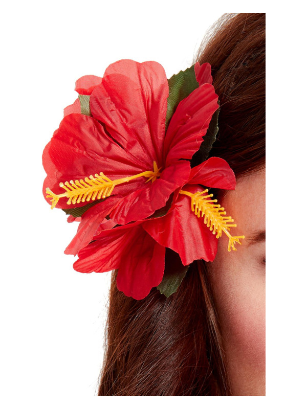 Hårblomst Rød | Hawaii Hårclips - Hovedtilbehør - Temashop