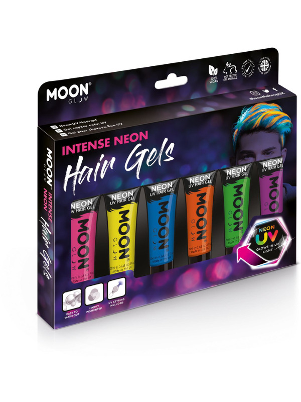 Hårfarve Gel UV Neon Sæt | UV / Neon Sminke / Makeup - Makeup & Negle - Temashop