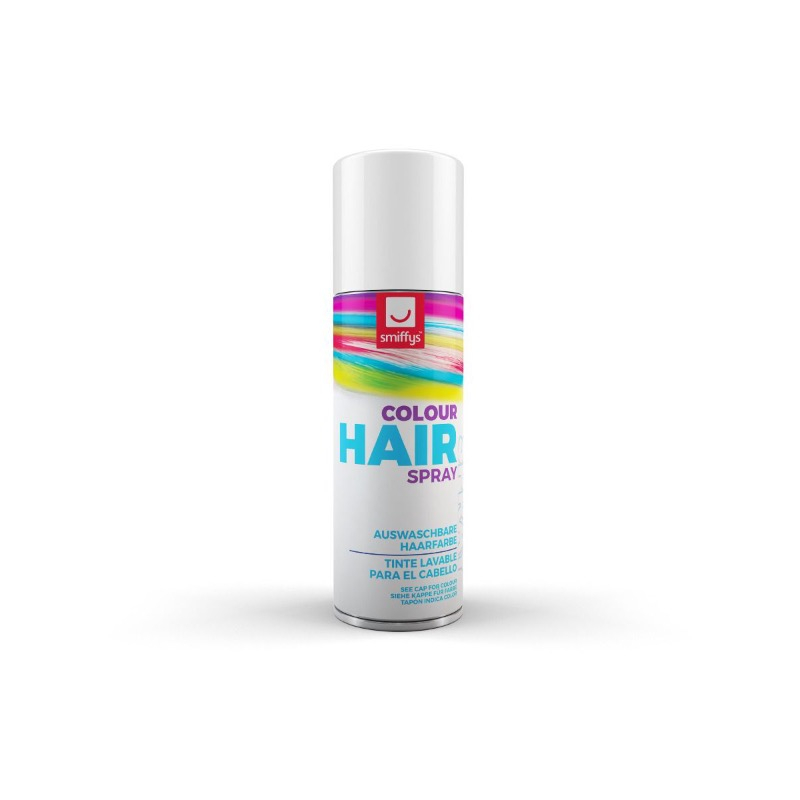 Hårspray Hvid (125 ml) | Hvidt tema Hårspray - Hovedtilbehør - Temashop